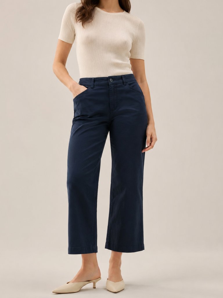 Banana Republic Navy Straight Leg Pants | Size 10